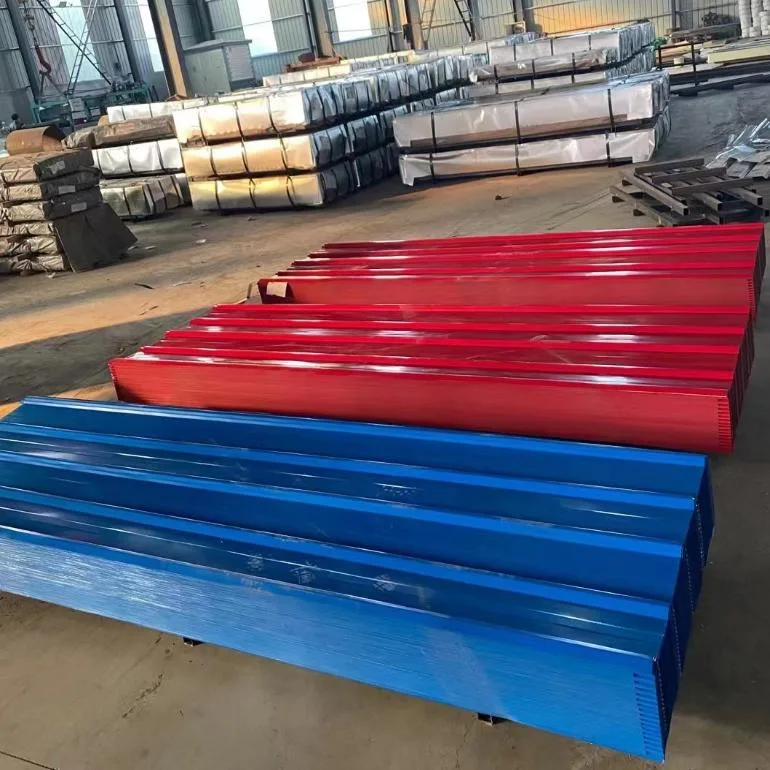 Factory SGCC/Sgch/Dx51d+Z 0.28mm 0.22mm 0.23mm 0.25mm Thickness Metal Prepainted Galvanized Galvalume Color Coated PPGI PPGL Corrugated Gi Zinc Roofing Sheet