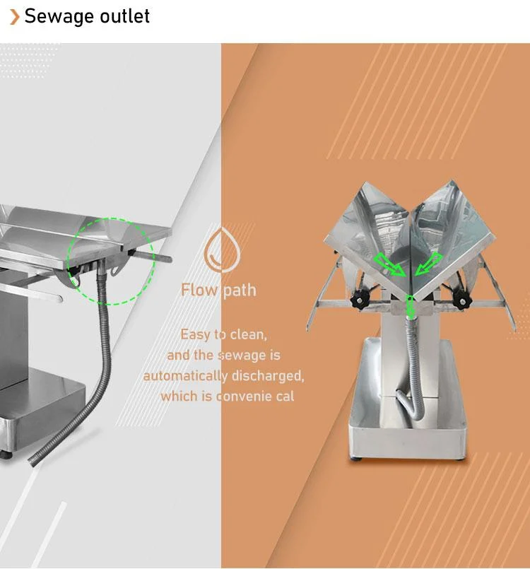 Veterinary Equipment Temperature Control Veterinary Surgery Table Customized Vet Operating Table for Animals