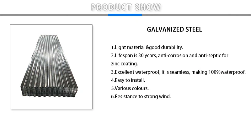 Galvanized Gi Hot Dipped Zinc Roof Sheet Price for Factory Sales