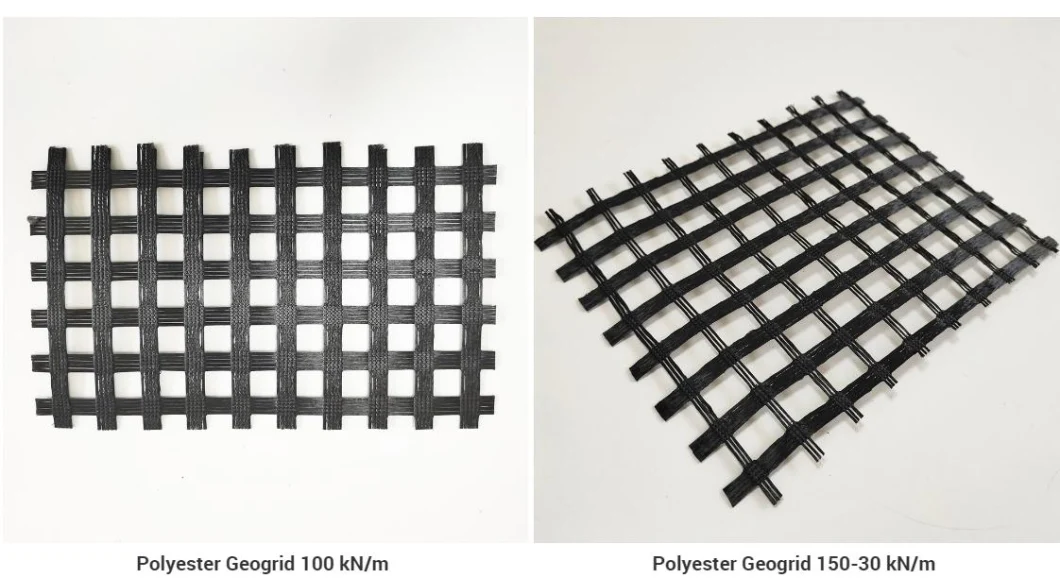 100-30kn Road Pavement Reinforcement Mesh Polyester Grid Uniaxial Polyester Geogrid Price
