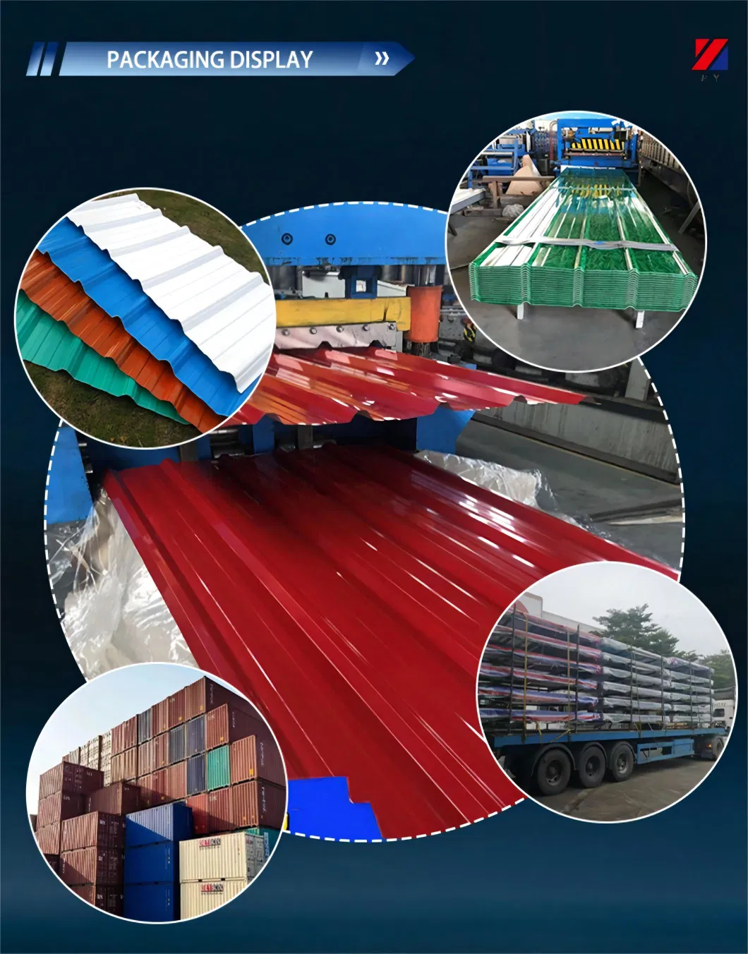 Color Coated Roofing Tiles Color Coated Steel PPGI Prepainted Galvanized Corrugated Steel Sheet