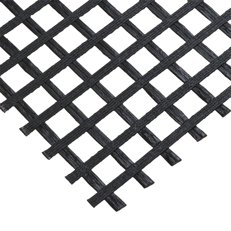 High Strength Warp Knitted Polyester Geogrid Pet Grid
