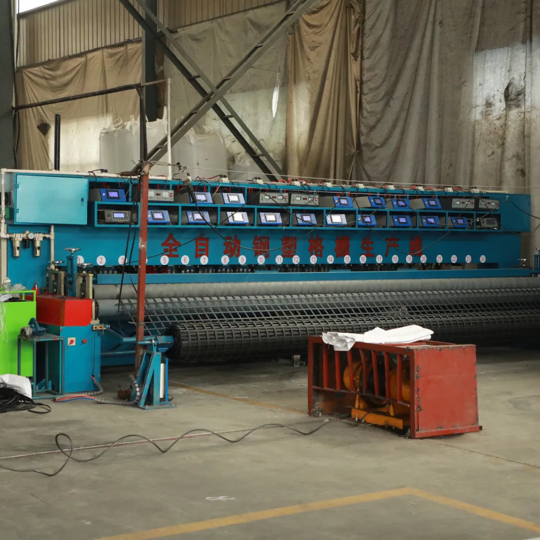 Steel Plastic Composite Geogrid Production Line