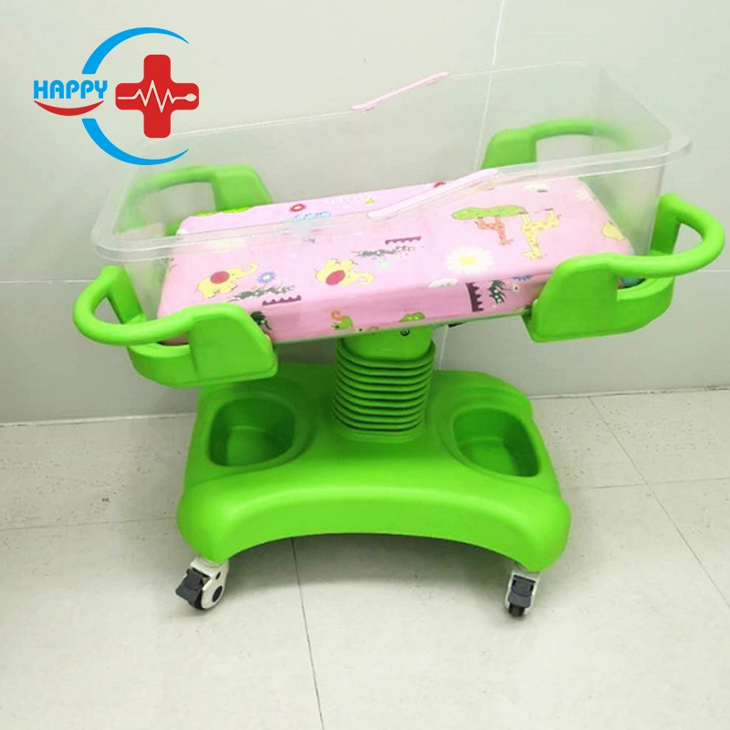 Hc-M024 Environmental ABS Hospital Cart New-Born Infant Baby Cot Bed