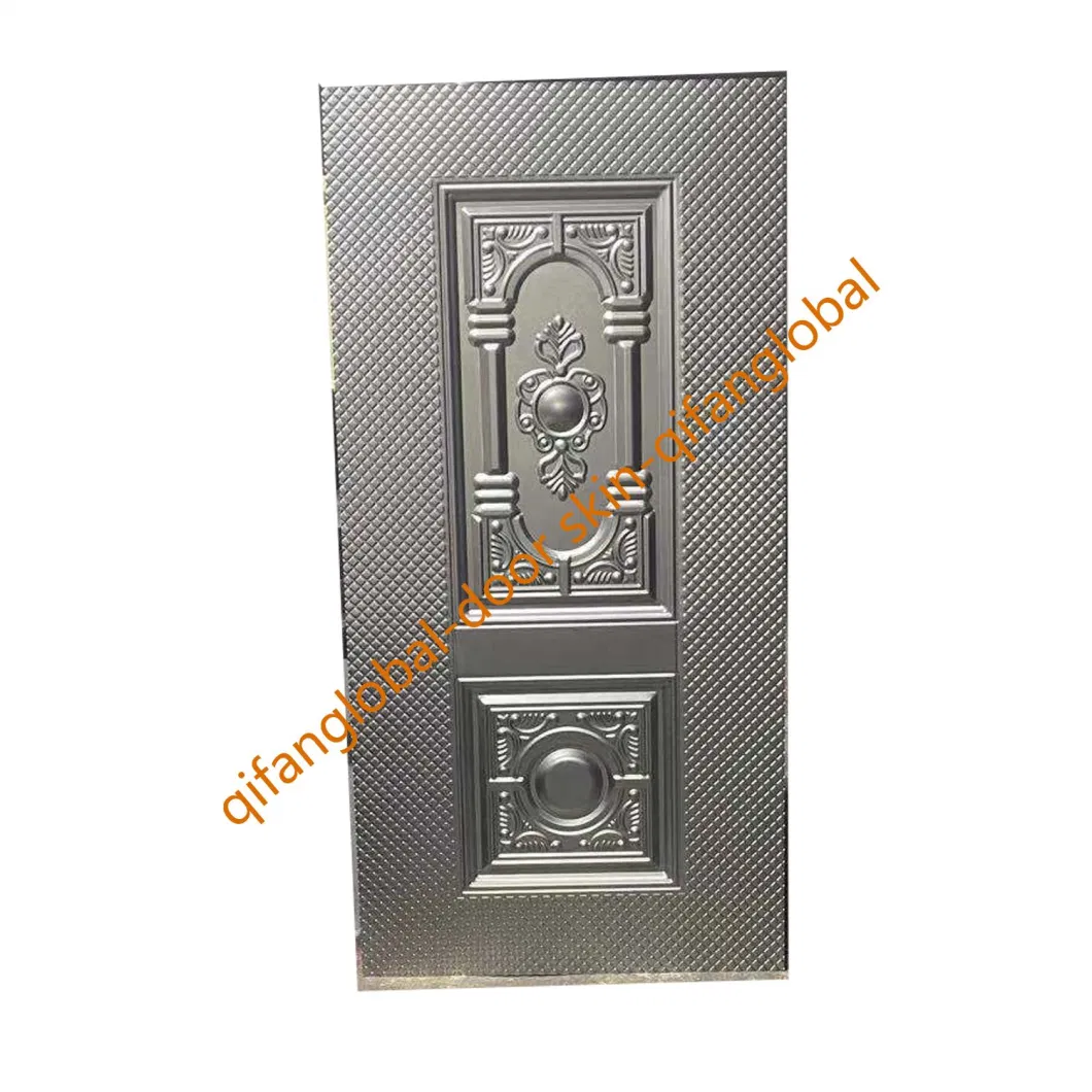 PVC Coated Color Security Front Door Designs Ghana Steel Door