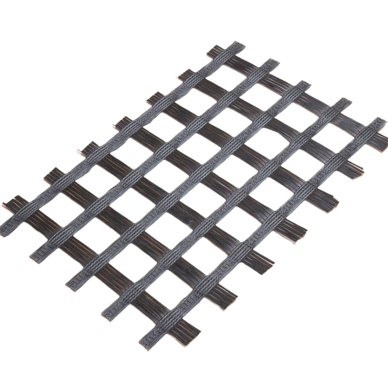 Bitumen Coated Asphalt Reinforcement Fiberglass Geogrid 50-50kn 100-100kn