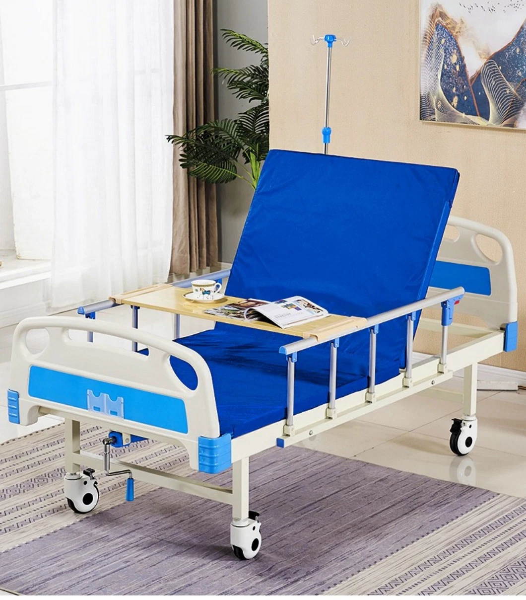 One Function Manual Patient Care Medical Hospital Bed for Clinic and Hospital