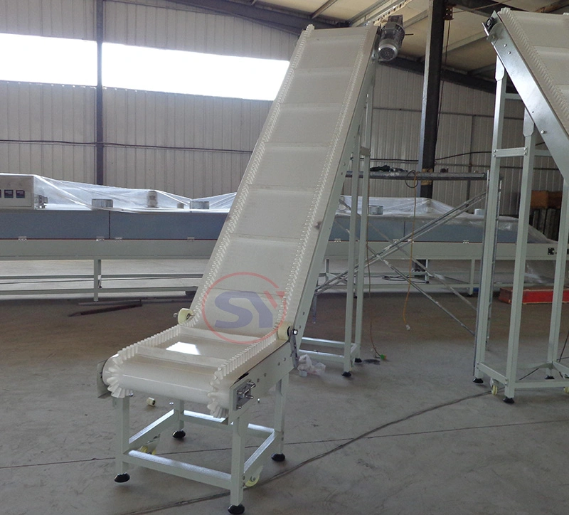 Confectionery Transmission Apron Belt Conveyor with Baffers