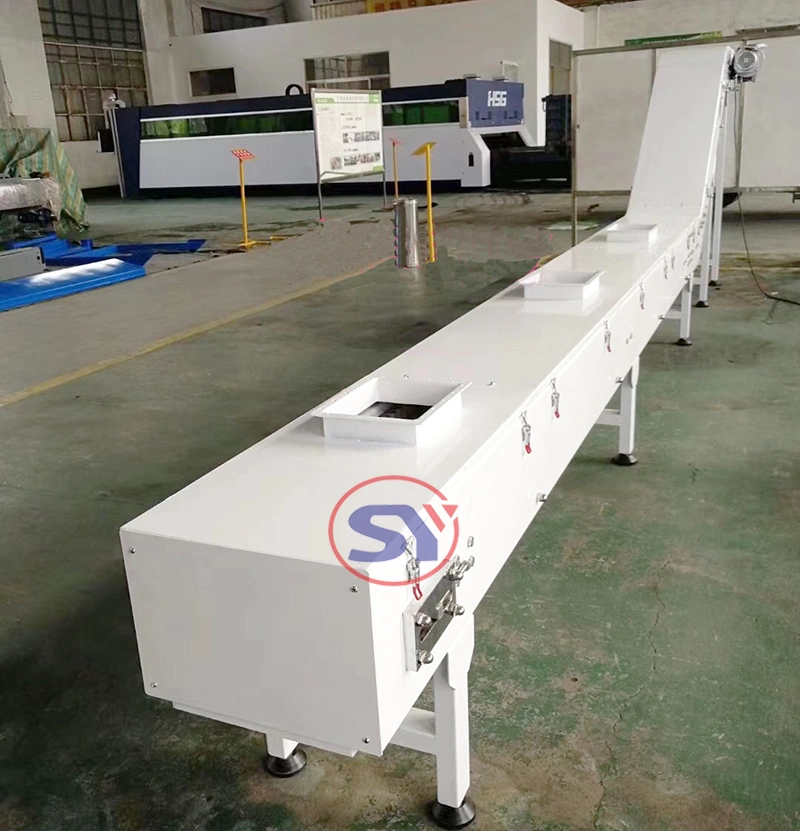 Confectionery Transmission Apron Belt Conveyor with Baffers