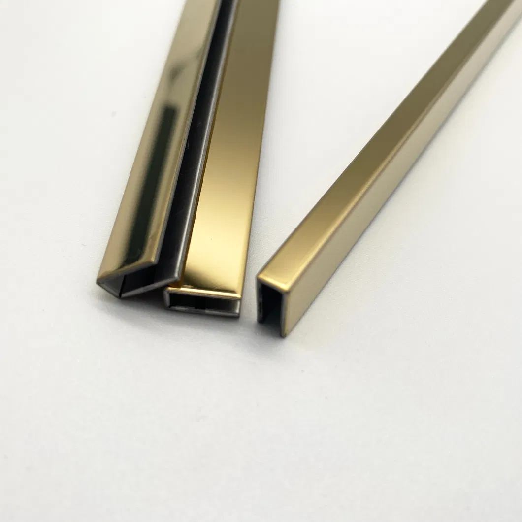 Manufacturer OEM Stainless Steel T Shaped Tile Trim Metal Strip Profiles