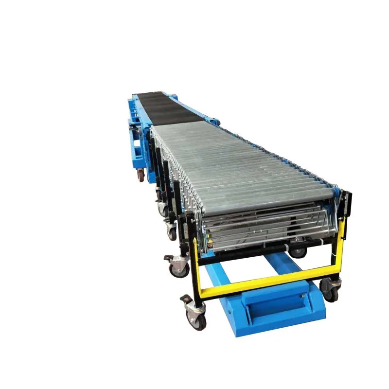 Factory Price Custom Length Motorized Telescopic Stainless Steel Roller Conveyor System