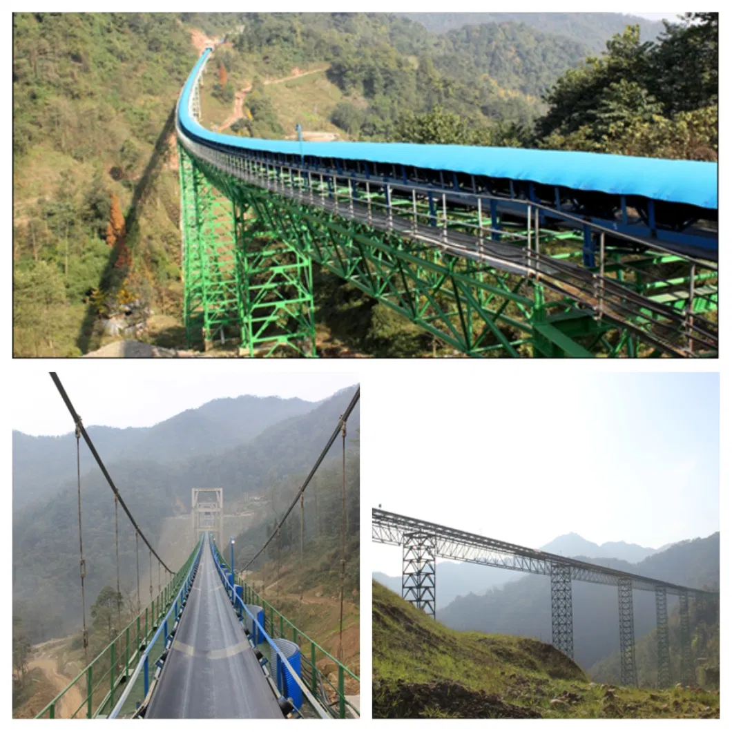 Long-Distance Overland Mining Belt Conveyer System for Coal Steel Metallury Mines Port Cement Chemical Power Plant