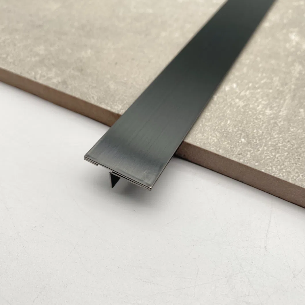 Manufacturer OEM Stainless Steel T Shaped Tile Trim Metal Strip Profiles