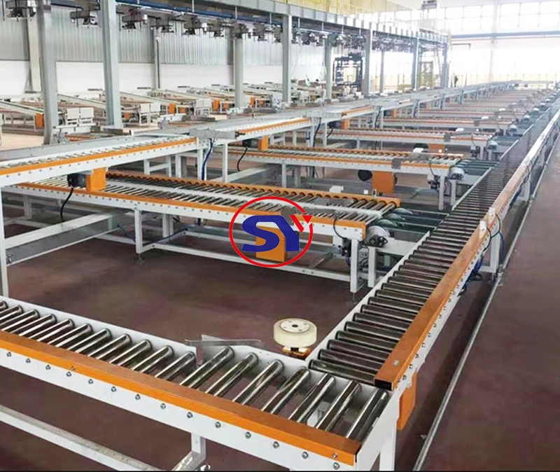 Automatized Roller Platform Pallet Conveyer for Tyre Tire