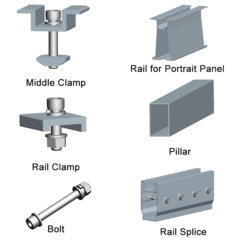 High Stability Solar Waterproof Guide Rail Waterproof Bracket