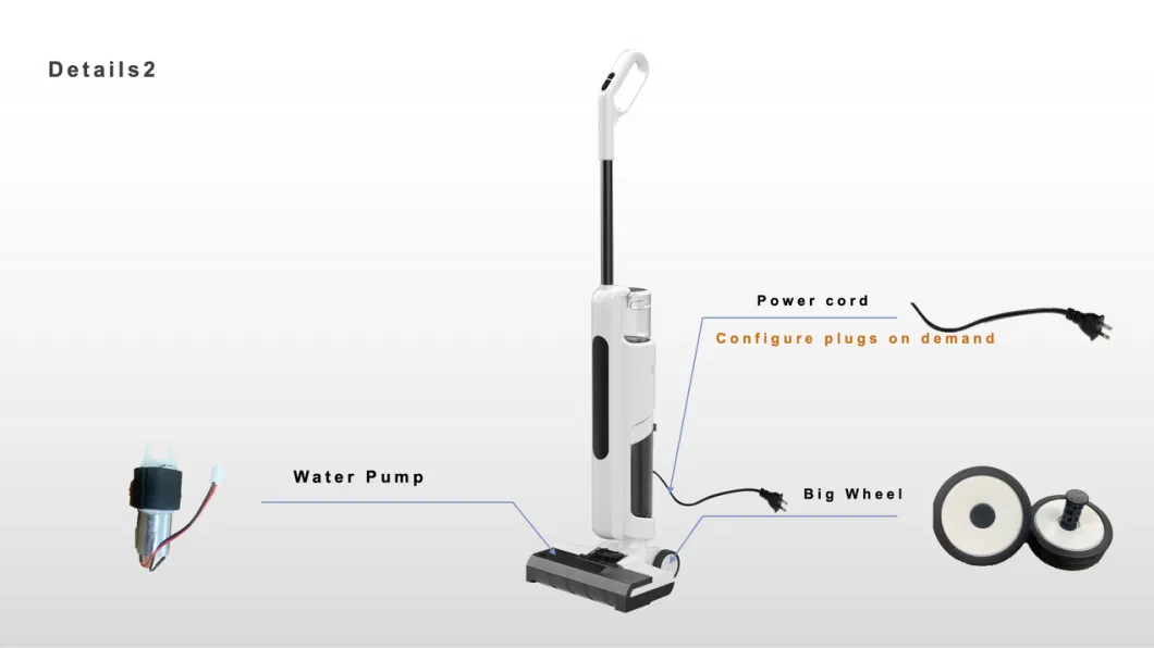 Wet Dry Vacuum Cleaner Mop Powerful One-Step Cleaning LED Display Instant