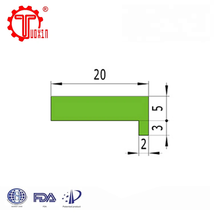 L-Type Polyethylene Wearstrip for Plastic Chain