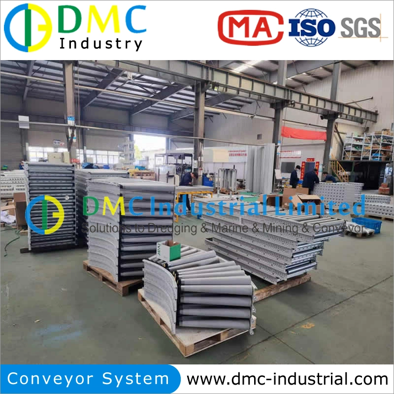 Carbon Steel Stainless PU PVC HDPE Heavy Duty Chain Driven Gravity Free Powered Roller Conveyor with Adjustable Speed Load Capacity