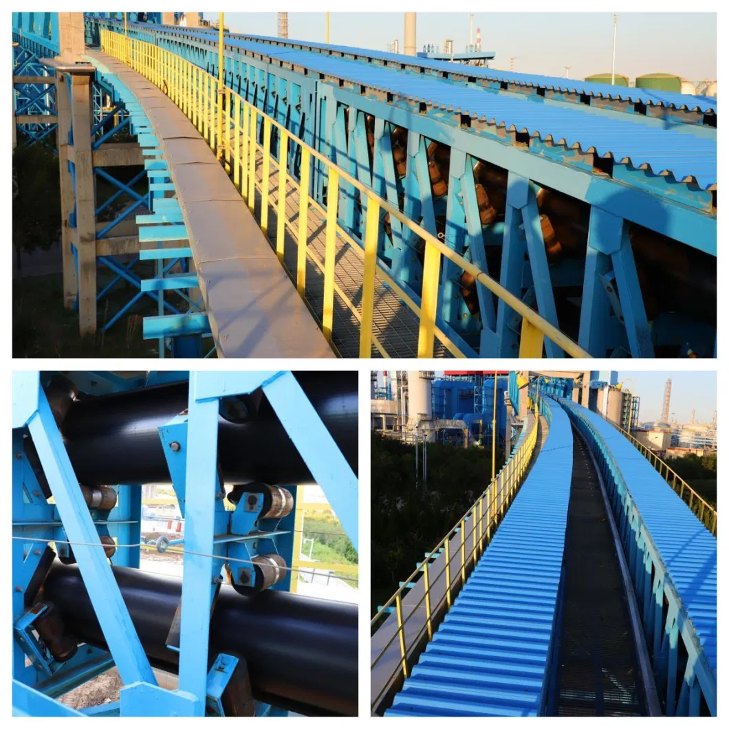 Long-Distance Overland Mining Belt Conveyer System for Coal Steel Metallury Mines Port Cement Chemical Power Plant