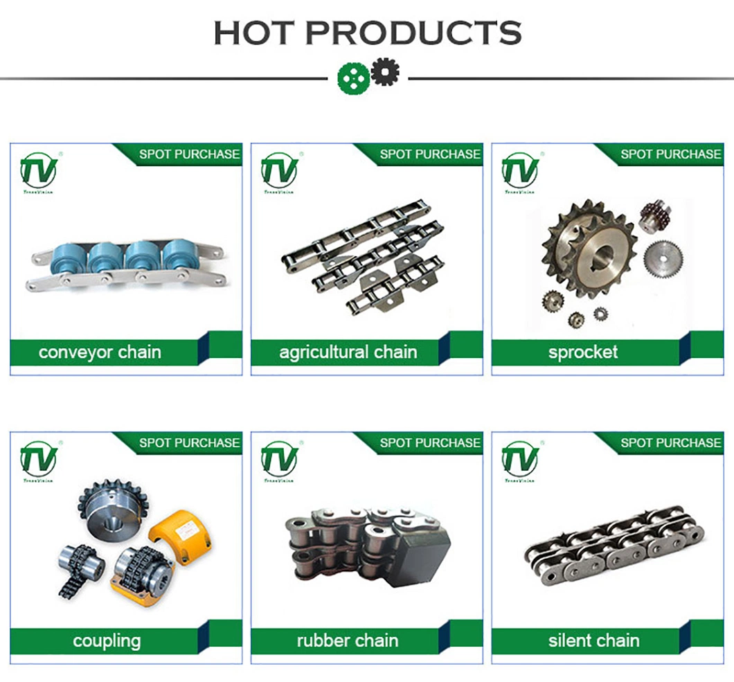 DIN/ANSI/JIS Standard Sprockets Industrial Gear Teeth Rack Bevel Bicycle Stainless Transmission Drive Part Carbon Steel Plate Idler Wheel Roller Chain Sprocket