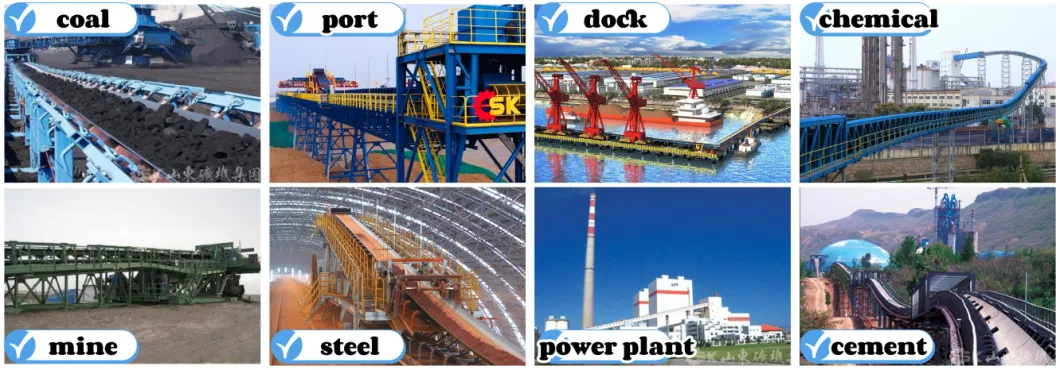 Long-Distance Overland Mining Belt Conveyer System for Coal Steel Metallury Mines Port Cement Chemical Power Plant