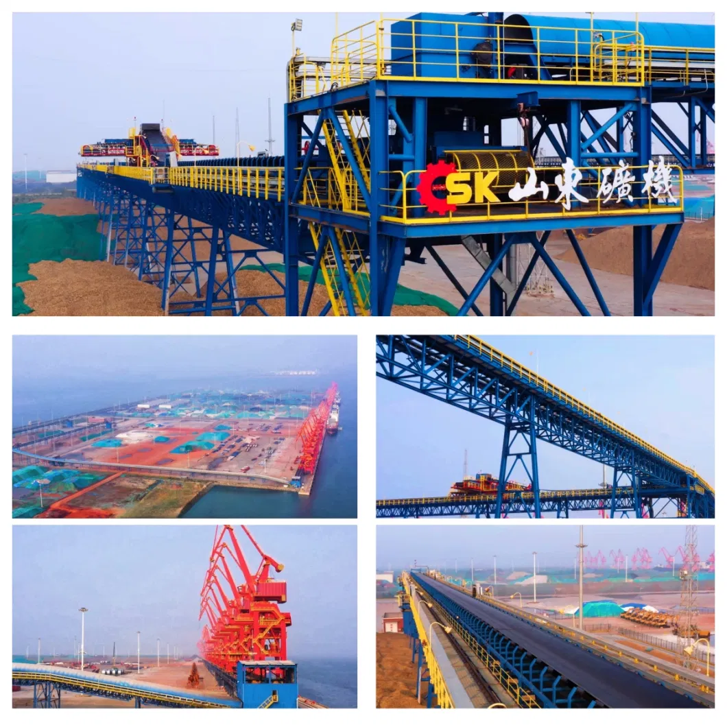 Long-Distance Overland Mining Belt Conveyer System for Coal Steel Metallury Mines Port Cement Chemical Power Plant