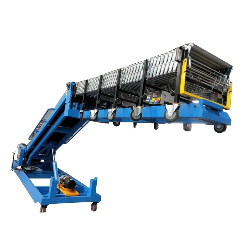 Factory Price Custom Length Motorized Telescopic Stainless Steel Roller Conveyor System