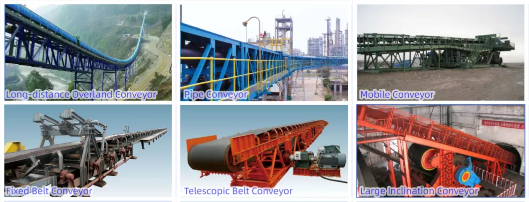 Industrial Mining Delivery Transport Conveying System Long Distance Overland Idler Roller Pipe Rubber Belt Conveyors for Port Coal Steel Cement Power Chemical