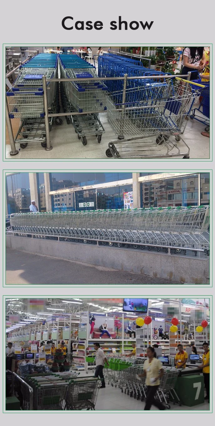 Zinc Plated Surface Handling Shopping Cart Type Shopping Cart