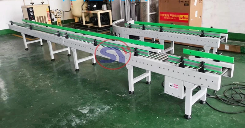 800mm Width Automatic Transfer Roller Conveyor Line for Electrical Assembly