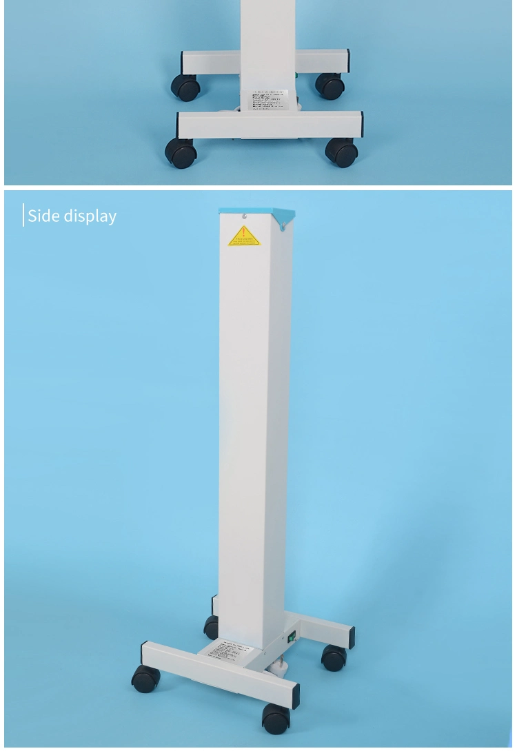 Nice Price 80W Adjustable Carbon Steel UV Lamp Trolley for Air and Surface Disinection