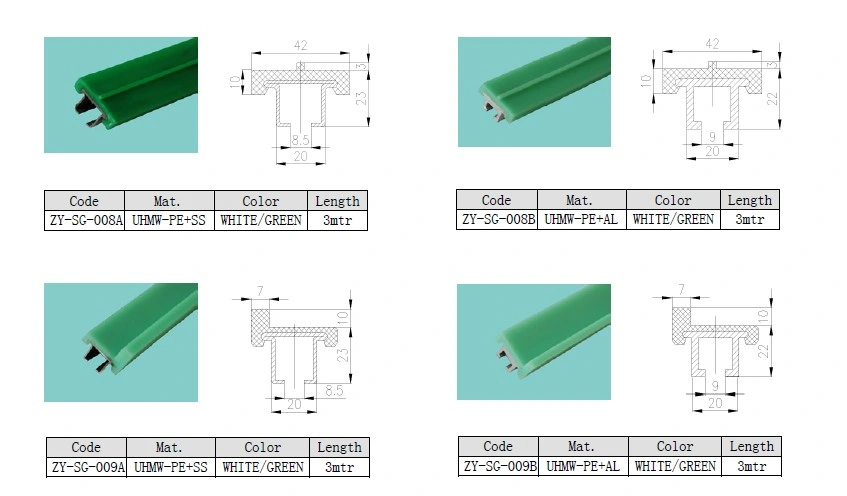 Zy-Sg-021A Conveyor Side Guide Tee Guide