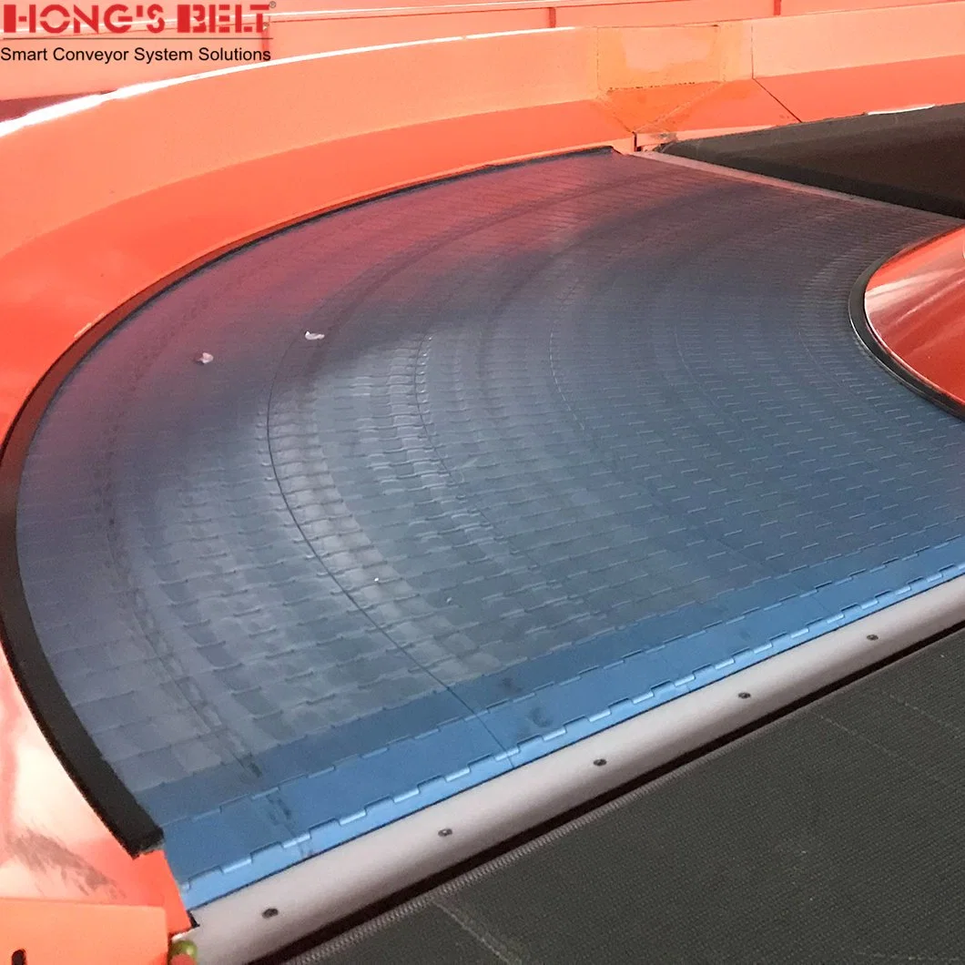 Hongsbelt Conveyor Belt High Quality Modular Belt Conveyor Flat Top Turning Conveyor