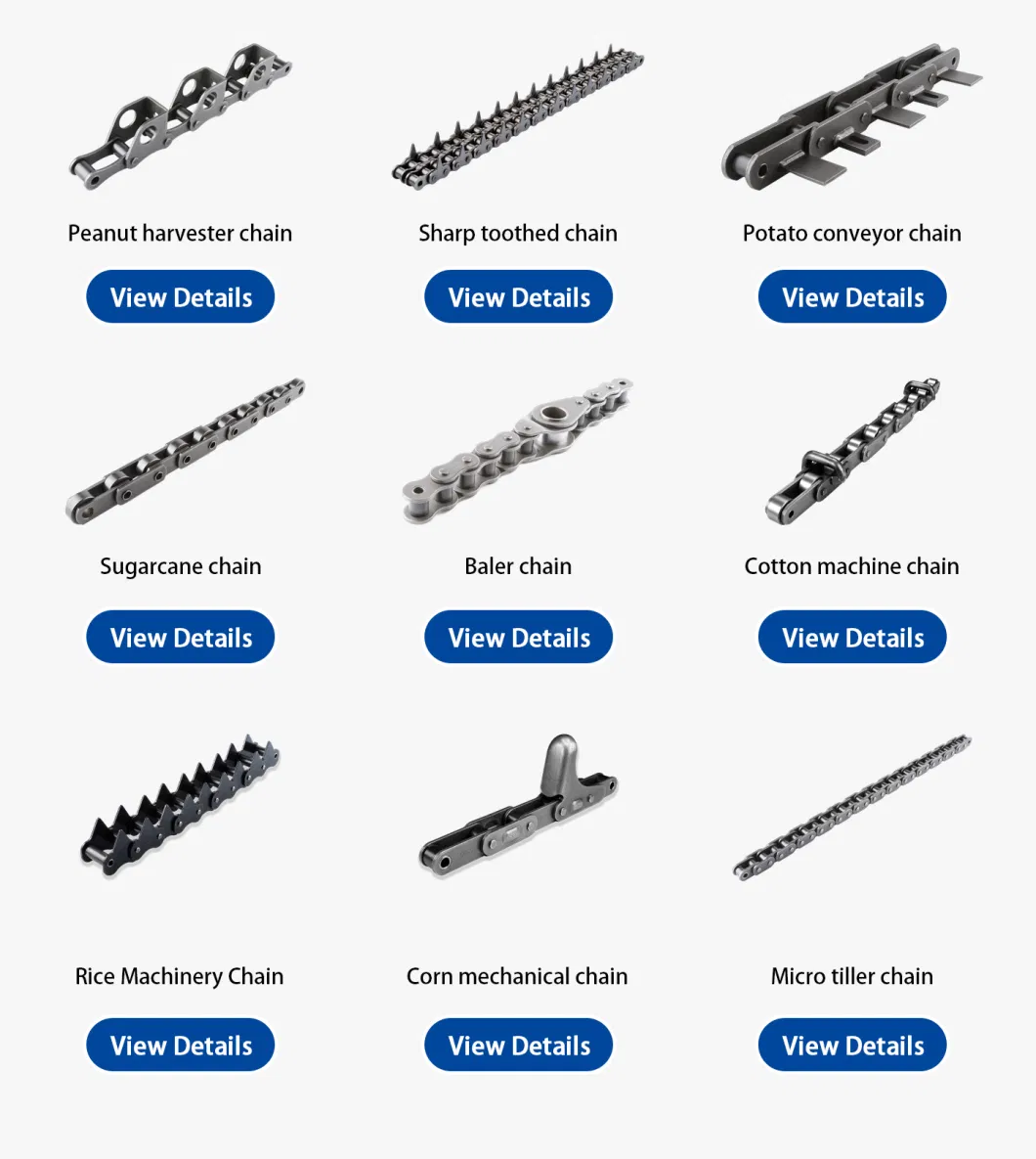 A557 A557K39 A557K19 Ca627 S/C/Ca Type Steel Agricultural Hharvesting Machine Roller Chain