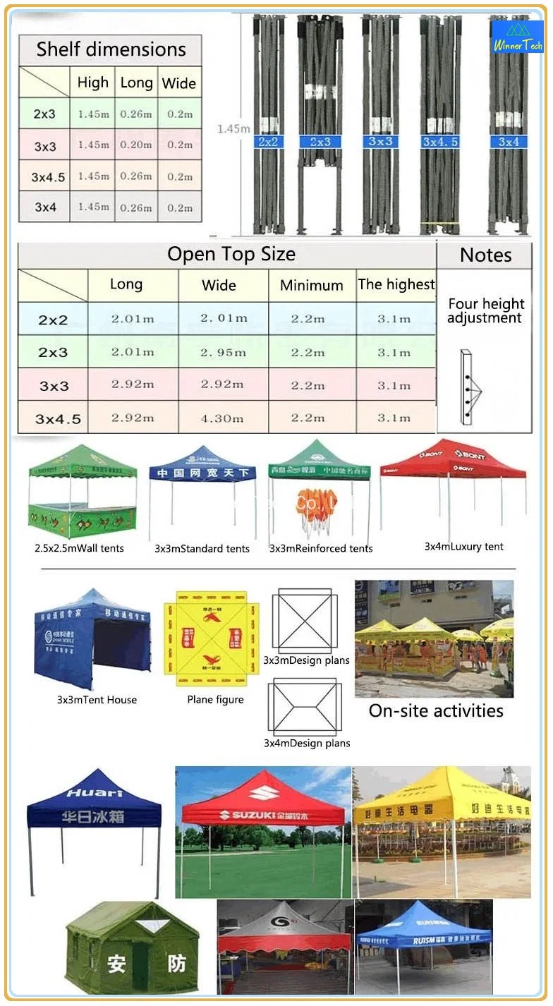 10X10FT Gazebo Tent 3X3 Folding Shelter Canopy Outdoor Sunshade Tent-W00022