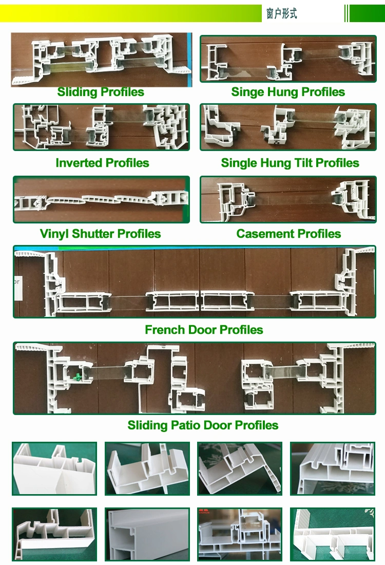 Customized Catalogue PVC Double Hung Window