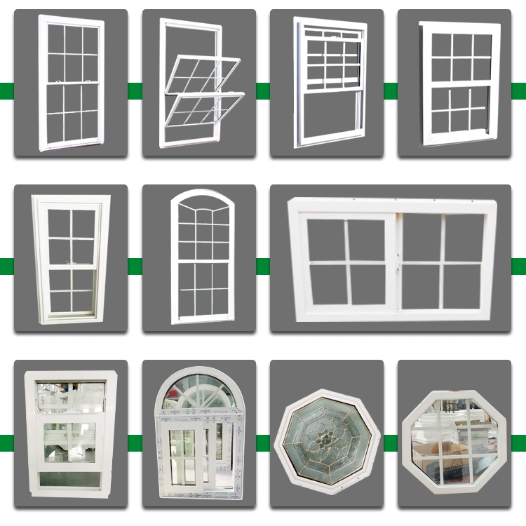 Customized Catalogue PVC Double Hung Window