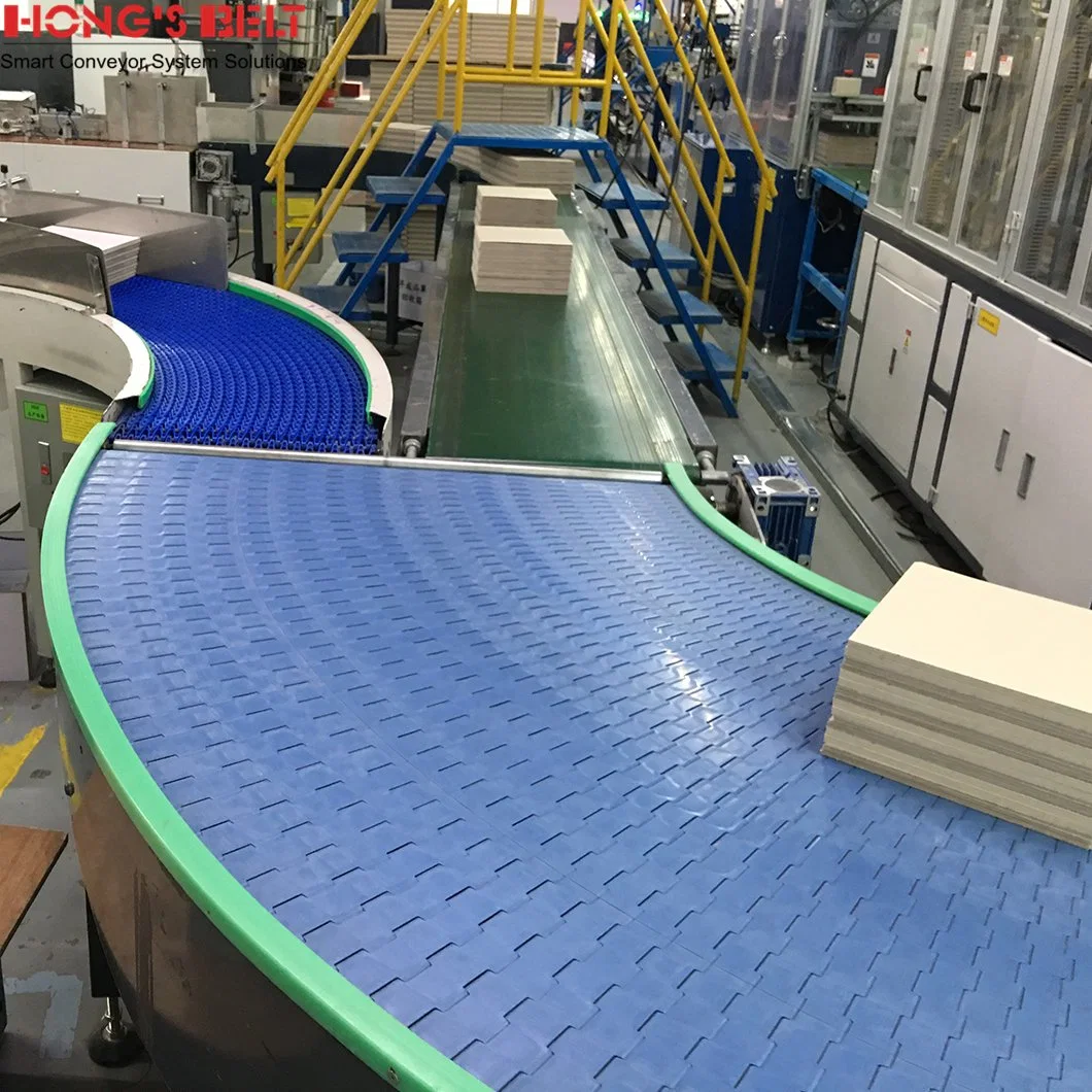 Hongsbelt Conveyor Belt High Quality Modular Belt Conveyor Flat Top Turning Conveyor