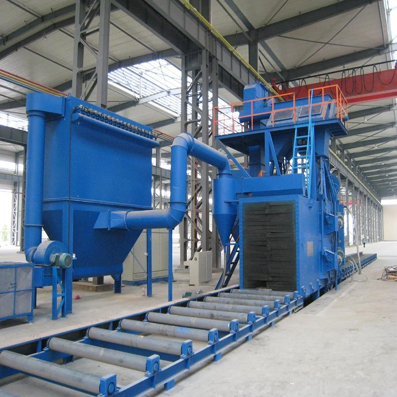 Steel H Beam Roller Conveyor Rust Removing Shot Blasting Machine/Jiangsu Shot Blasting Machine