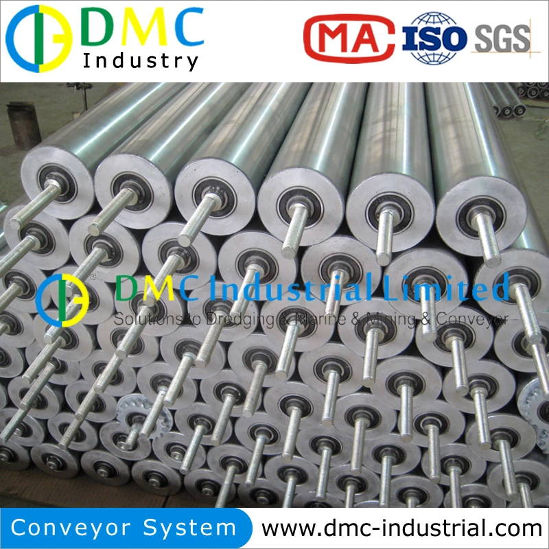 Carbon Steel Stainless Galvanized Electric Plating PU PVC Chain Driven Gravity Roller Conveyor System for Cartons Pallets Transportation