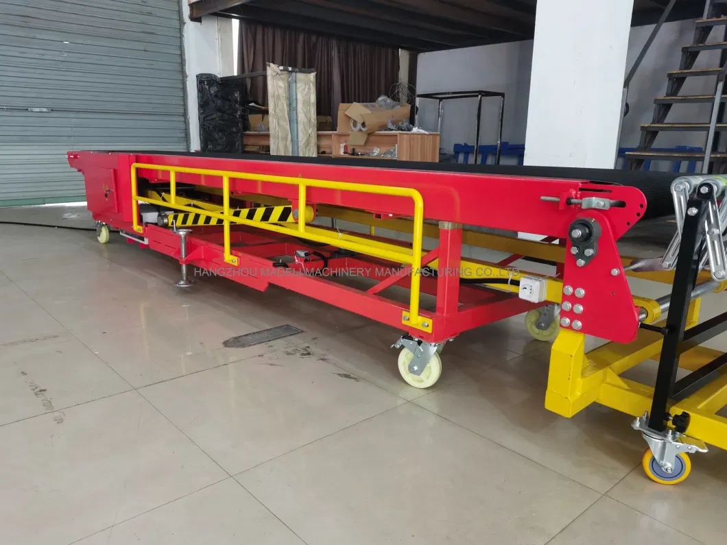 Powered Loading Unloading Belt Conveyor Flexible Roller Conveyor System