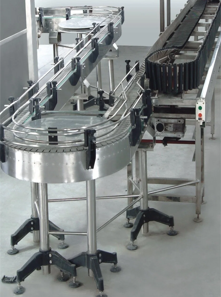 Food Conveyor Ss 304 Roller Chain Driven Belt for Instant Noodle Conveyor