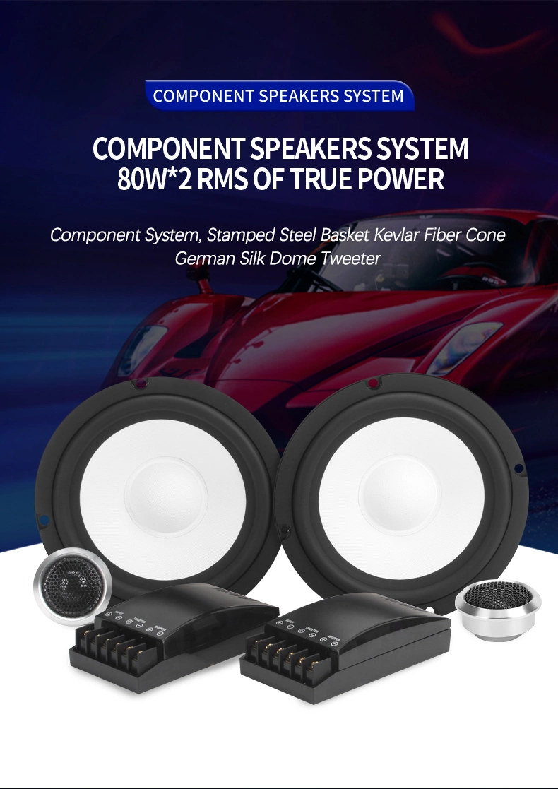 Car Music System 6.5&quot; Subwoofer Speaker 2 Way Component Audio