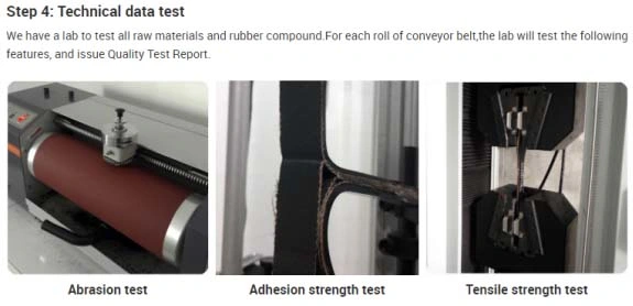 1600mm Width Ep400/3 Conveyor Belt Rubber