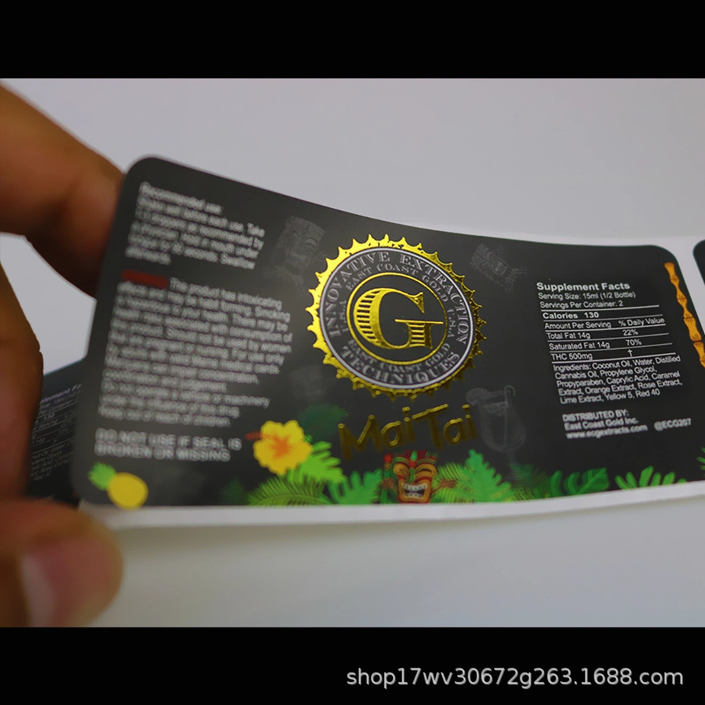 Self-Adhesive Private Labels Custom Logo Stickers Printing