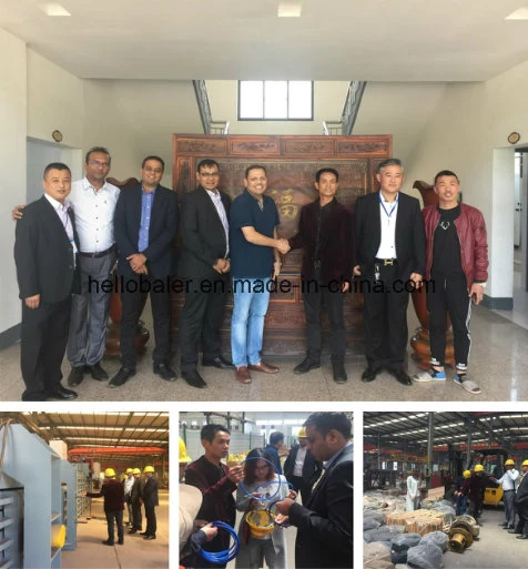 Horizontal Automatic waste paper Baler/baling machine Conveyor system ,automatic baling machine for waste carton ,corrugated carton and plastic films etc