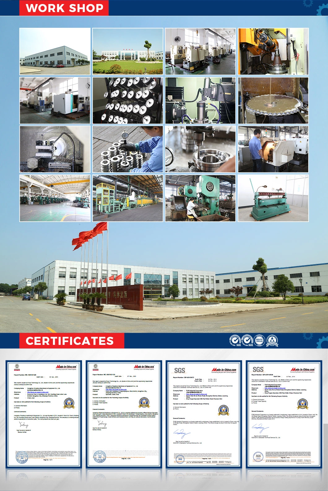 Agricultural Machinery Belt Drive Stainless Steel Sprocket in China