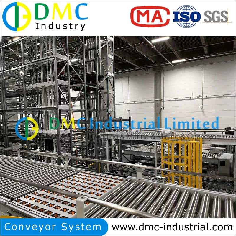 Carbon Steel Stainless Galvanized Electric Plating PU PVC Chain Driven Gravity Roller Conveyor System for Cartons Pallets Transportation