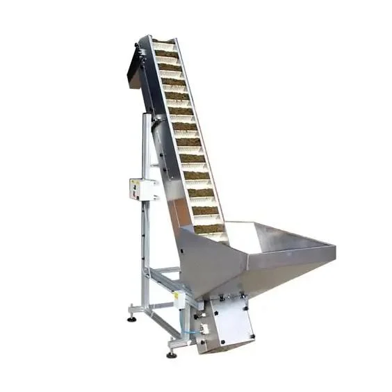 Stainless Steel Frame Inclined Belt Lifting Conveyor Elevator Feeder