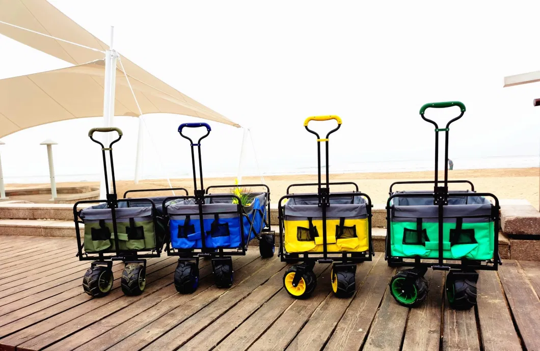 Big Wheel Can Rotate 360 Degrees Easy Folding Beach Trolley